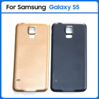 High Quality For Samsung Galaxy S5 G900F G900H G900I i9600 Plastic Battery Back Cover Rear Door S5 Battery Housing Case Replace