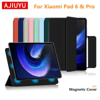 AJIUYU For Xiaomi Pad 6 Pro Case Ultra Thin Magnetic Smart Cover for MiPad 6Pro 2023 Mi Tablet xiaomipad6 With Auto Wake UP