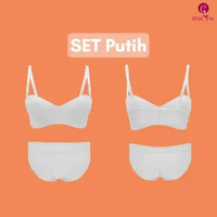 Chelyne BH SET ( Bra + CD ) Seamless Lycra V766 Polos Setelan Premium Half Cup Bra. SET(BH+CD) - Put