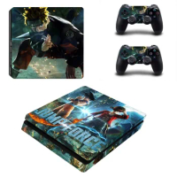Game Jump Force PS4 Slim Skin Sticker For PlayStation 4 Console and 2 Controllers PS4 Slim Skins Sticker Decal Vinyl