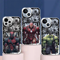 Marvel Deadpool The hulk Case for Samsung Galaxy S20FE S21 S22 Plus S10 Note 20 Ultra 10 Plus S23 Ultra Clear Silicone Cover