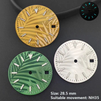 28.5mm Watch Dial Luminous Face Accessories Parts for Datejust Seiko NH35 Automatic Mechanical Movement Replacements Repair Tool
