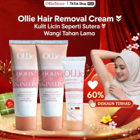 Kombo 2 Krim Penghilang Bulu OLLIE + 1 Gel Pelembap OLLIE Krim Penghilang Bulu Lembut untuk Kulit Se
