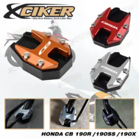Side Stand Shoes Support CNC Motorcycle Stable Single Stand Cover Foot Enlarger Pad for HONDA CB 190R CB 190SS CB 190X