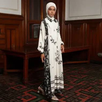Lozy Hijab - Linea Dress (Gamis Dress Sarimbit Koleksi Raya Lebaran 2026 Bahan Poly Flowy Luxury Ant