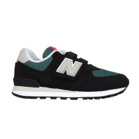 NEWBALANCE 男中童復古慢跑鞋-WIDE-574系列 NB 寬楦 PV574MGH 黑綠灰