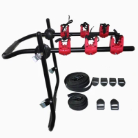 steel car rear mounted bike rack bicycle carrier for 3 bikesCD