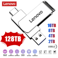Lenovo U Disk 128TB USB 3.0 High Speed Pen Drive 8TB 4TB Transfer Metal Memory Card SSD Pendrive Flash Drive Memoria USB Stick