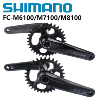 SHIMANO SLX M7100 M7120 DEORE M6100 M6120 XT M8100 170/175mm 30T/32T/34T/36T Crankset For MTB 12s Bicycle Crankset Chainring