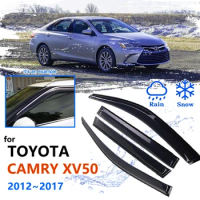 For Toyota Camry 50 XV50 2012 2013 2014 2015 2016 2017 Car Side Window Deflector Rain Guard Visor Protector Pergola Cover