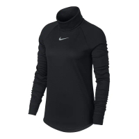 【NIKE 耐吉】Nike Golf 女 運動長袖高領上衣/高爾夫球衫 黑 869462-010