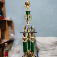 Piala kaki 3 mewah Marmer body tabung