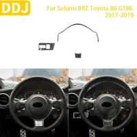 For Subaru BRZ Toyota 86 GT86 2017-2019 Accessories Car Carbon Fiber Steering Wheel Set Trim Sticker Modification Decoration
