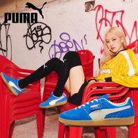 【滿千折百】PUMA 休閒鞋 PALERMO VINTAGE 寶藍 麂皮 復古 女 39684101