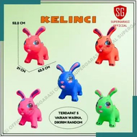 Kuda Kudaan Karet Jumping Animal Mainan tungang anak Kuda rusa naga unicorn sapi dino kelinci Animal