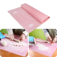Mats Set Of 6 Silicone Baking Cake Dough Fondant Rolling Kneading Mat Scale Table Grill Pad Round Dinner Table Set For 5