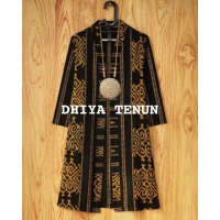 READY STOCK - OUTER TENUN ETNIK - OUTER WANITA - BAJU TENUN - ATASAN TENUN