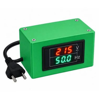 Voltmeter Frekuensi Meter Hertz Hz PLN AC Digital Box Kotak Panel 220V Sound System Sistem Hijau
