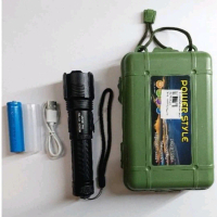 Touch Light Police LED 5000W P50 USB With 5 Modes Light