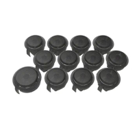 11pcs 24mm 1pcs 30mm Black Mechanical Snap in Buttons with Outemu Low Profile Switch Red Replace for Hitbox Arcade DIY MAME