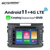 Carplay DSP IPS 4G LTE Android 12.0 8Core 8GB + 128GB Car DVD Player GPS Wifi RDS Radio Bluetooth For Honda CRV 2012 2013 2014