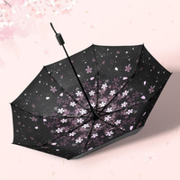 雨傘 太陽傘女小巧便攜防曬紫外線遮陽傘折疊晴雨傘兩用超輕五折傘