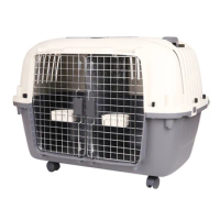 Manufacturer Wholesale Durable travel pet air transport cage large dog cage with wheels square Double door dog crate for sale