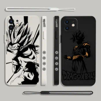 Anime Dragon Ball Son Goku Phone Case For Samsung A53 A50 A52S A51 A72 A71 A73 A81 A32 A22 A20 A30 A21S 4G 5G with Hand Strap