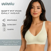 WIMIU BH Bra Wanita Seamless Super Premium Jumbo Sport Bra Wanita Tanpa Kait Kawat Busa Tipis 100165