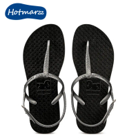 Selipar Wanita, Hotmarzz, Bahan PVC, Anti-Gelincir, Sandal Klip Pada, Kasut Pantai, Sandal Fesyen, H