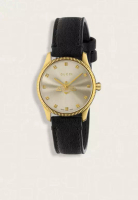 Gucci Jam Tangan Wanita Gucci G-Timeless Black Dial Black Leather Watch