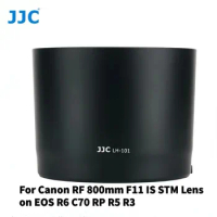 JJC Lens Hood ET-101 95mm for Canon RF 800mm F11 IS STM Lens on EOS R6 C70 RP R5 R3