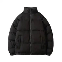 MND jaket fupper unisex musim dingin/jaket winter pria wanita Hitam XXXL