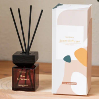 100ml Fireless Reed Diffuser with Sticks, Fresh Air Aroma Diffuser for Home, Bedroom, Office, Hotel, Home Scent Diffuser