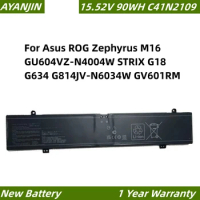C41N2109 15.52V 90WH/5630mAh Laptop Battery For Asus ROG Zephyrus M16 GU604VZ-N4004W STRIX G18 G634 G814JV-N6034W GV601RM
