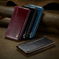 Case hp Reno 4F Reno 5F C002 CASEON FLIP LEATHER CASE HORSE SERIES