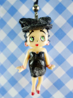 【震撼精品百貨】Betty Boop_貝蒂~手機吊飾-娃娃(黑禮服)