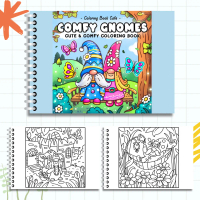 Comfy Gnomes Coloring Book | 20 Pages | A4 Premium Paper 135gsm | Size 297mm x 210mm