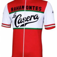 LASER CUT La Casera Bahamontes TEAM Retro Classic ONLY Men's Cycling Jersey Short Sleeve Bicycle Clothing Ropa Ciclismo