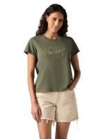 เสื้อยืด Women's Graphic Boxy T-Shirt Green
