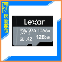 Lexar 雷克沙 Micro SDXC 128G/128GB 1066X UHS-I V30 U3 記憶卡(讀160MB/s,寫120MB/s)公司貨