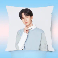 Wang Yibo Pillowcase Star Surrounding Same Sofa Cushion Cover Cojines Decorativos Para Sofa Home Pillow Cover