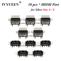IVYUEEN 10 PCS 1080P HDMI-compatible Display Socket Port for XBOX ONE Series X S Console Motherboard Jack Connector Repair Parts