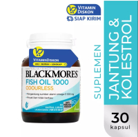 Blackmores Blackmores Odourless Fish Oil 1000 BPOM Kalbe 30 Caps - Suplemen Omega 3 Pelihara Kesehat