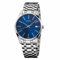 Calvin Klein Time 時光系列時尚藍色面盤手錶 K4N2314N