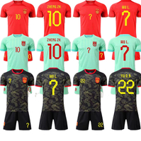 23-24 New Chinese Team Jersey Soccer Suit Set Team Clothing Men's National Football Team 7 No. Wu Lei Jersey