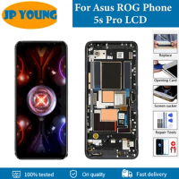 6.78" Original AMOLED For Asus ROG Phone 5s Pro ZS676KS LCD Display Screen Touch Panel Digitizer For Asus ROG 5s Pro LCD Replace