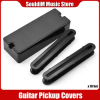 12Set Plastic Sealed Closed Type 4/5/6 String Bass Guitar Pickup Covers/Lid/Shell/Top with 2 Screw Hole
