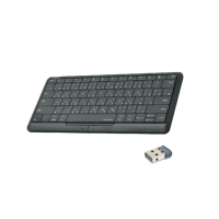 【CLICK&amp;TOUCH2 魔速鍵盤】鍵盤表面就是觸控板 ! 滑鼠、觸控板、鍵盤 三合一無線鍵盤(台灣版_一年保固)
