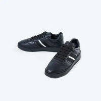 Sepatu BALLY REBY STRIPE WHITE BLACK SNEAKER 100% ORIGINAL 42